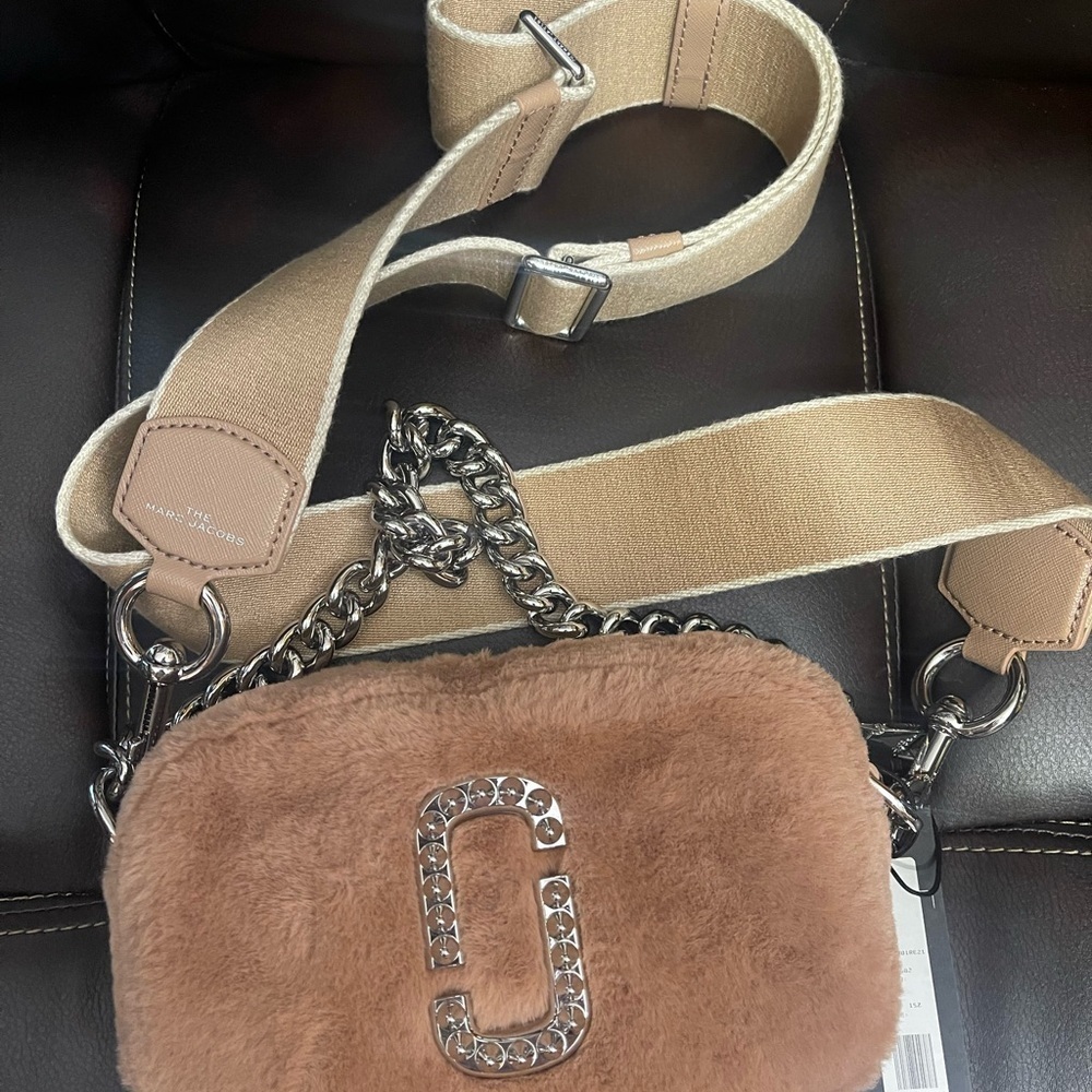 Marc Jacobs Tan Faux Fur Crossbody Bag - Picture 3 of 3